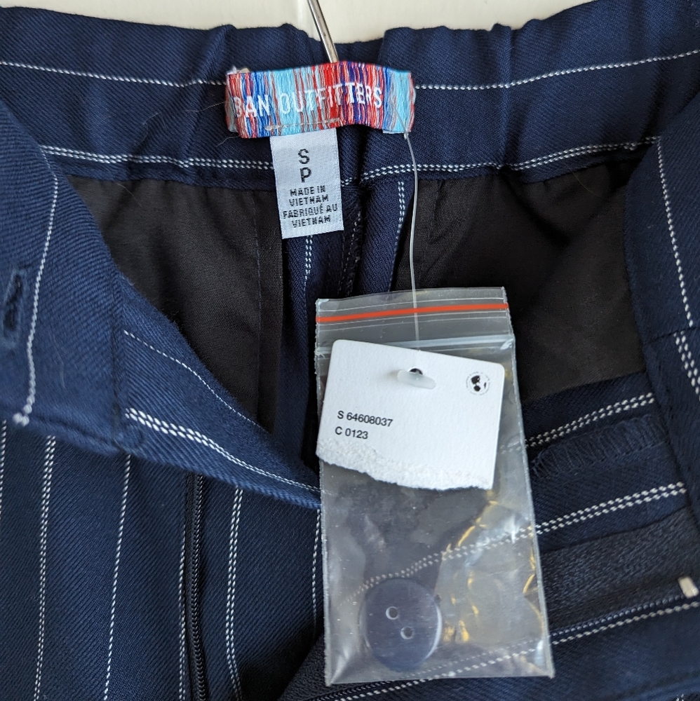 Urban Outfitters Navy Pinstripe Pantsuit with Red Stripe - Picture 10 of 14
